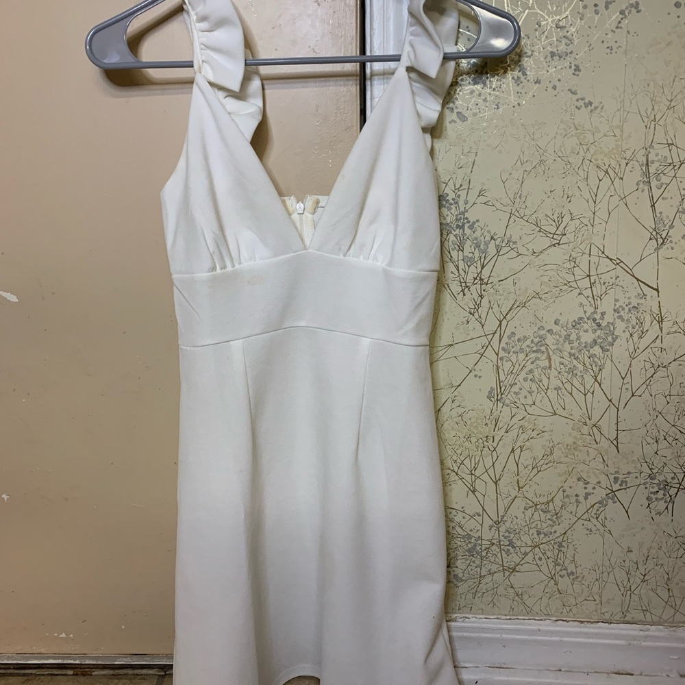 white mini shein dress